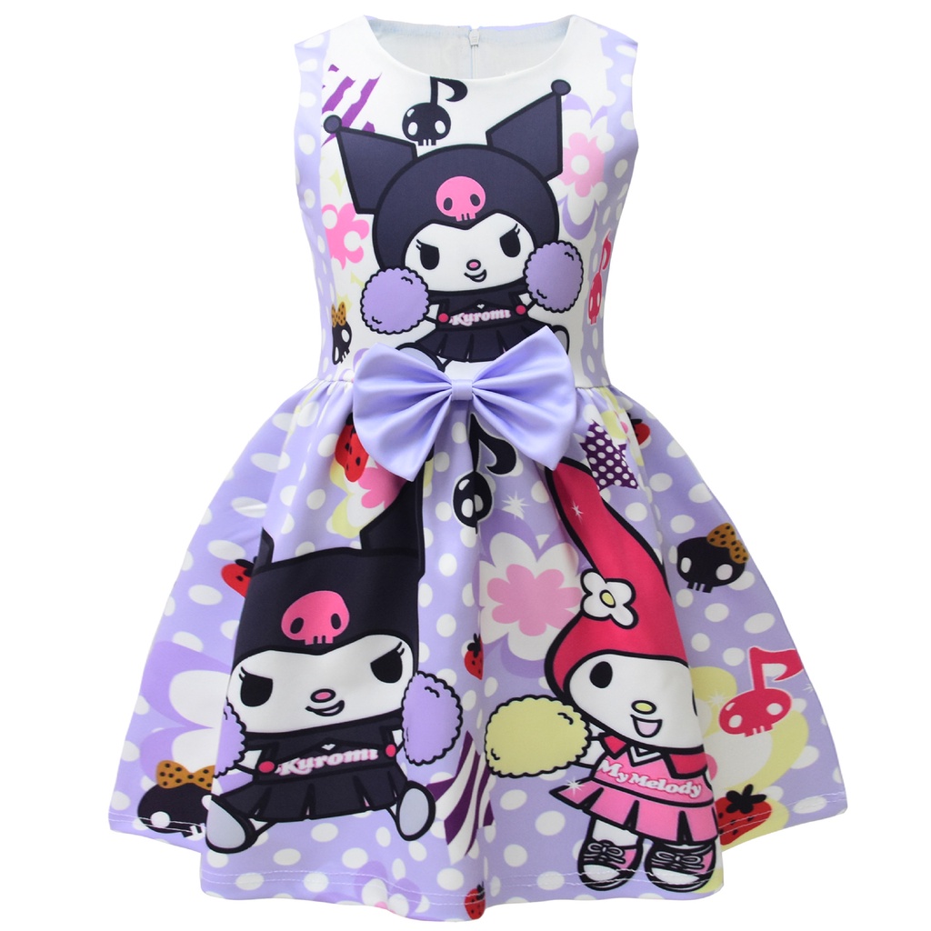 Children Dress Kuromi Kuromi Girls Dress Princess Dress Holiday Party