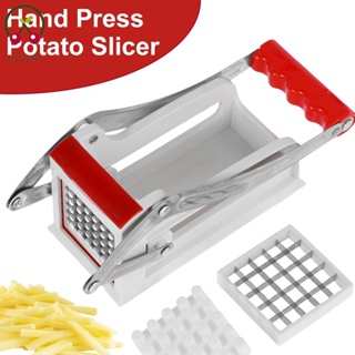 Stainless Steel Potato Chipper Fast Cutting Potato Chip Cutter with 36/46  Holes Blades Multifunction Vegetable Fruit Chipper