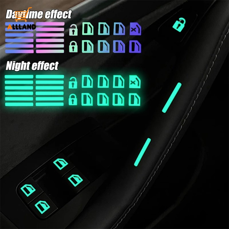 Car Window Lifter Button Luminous Stickers/ Night Glowing Automobile ...