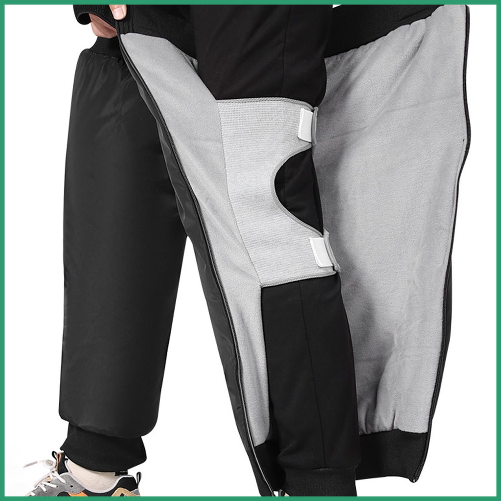 Knee Brace for Motorcycle Riding Velvet Calf Warmers with Reflective