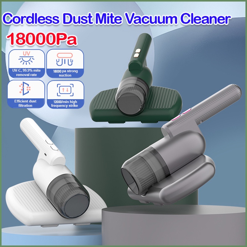 【IN STOCK】18000Pa Cordless Dust Mite Vacuum Cleaner Anti DustMite UV