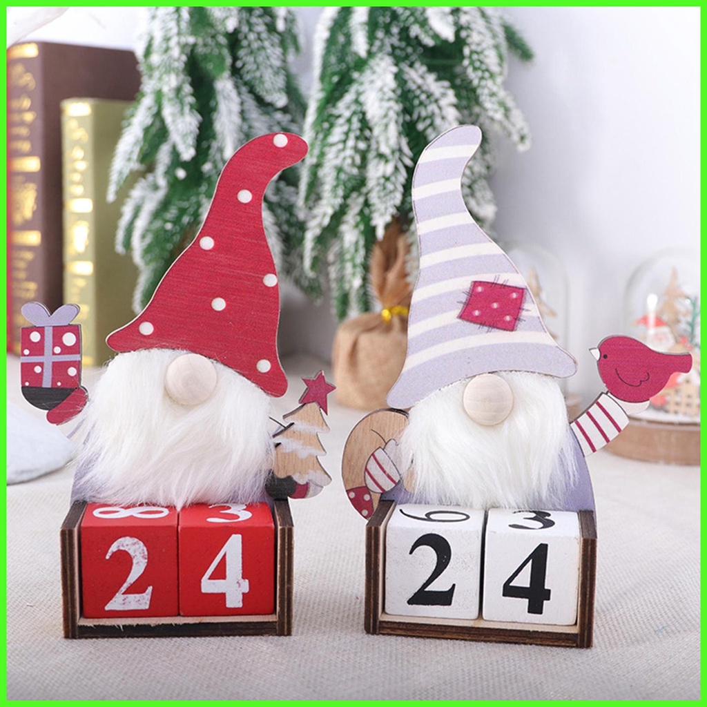 Gnome Advent Calendar Wood Christmas Countdown Advent Calendar Wood