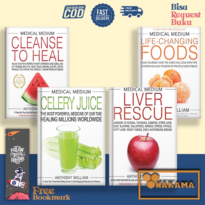 Medical medium cleanse to heal 8books by anthony william english