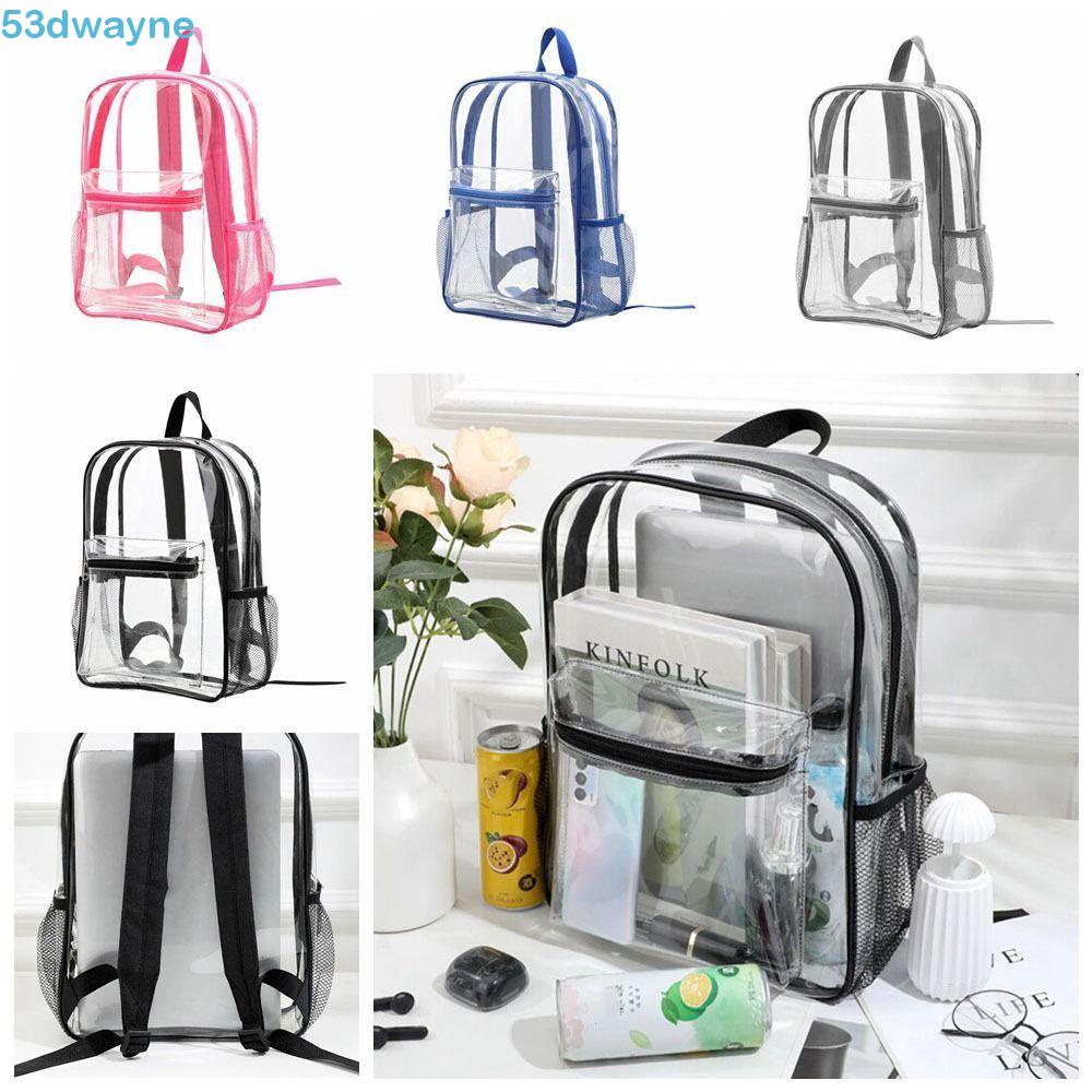DWAYNE Clear Backpack, Visible Large Capacity Transparent Backpack ...