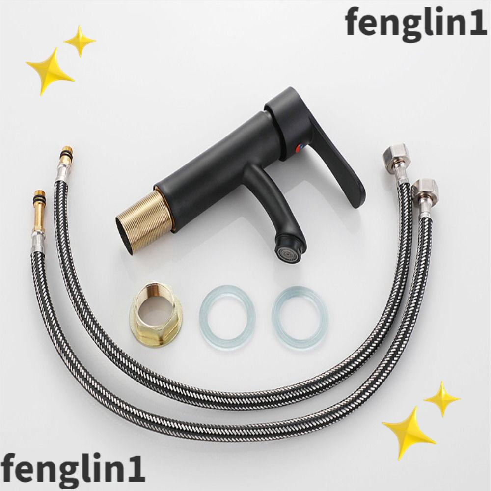 FENG Sink Water Tap, Single Handle Stainless Steel Bathroom Faucet