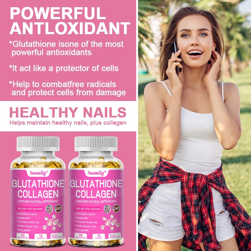soomiig glutathione collagen Soomiig Glutathione Collagen - 3500mg, Anti-Aging, Whitening, Skin, Hair &  Nail Health Support, Promotes Bone Growth