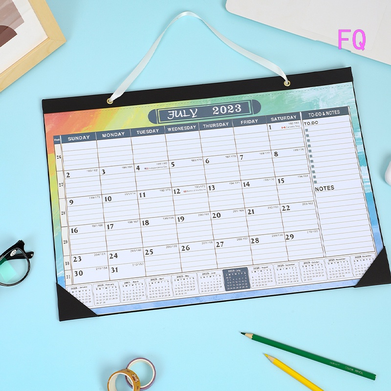 FQ 2024 Wall Calendar Jul. 2023 Dec. 2024, 18 Monthly Hanging