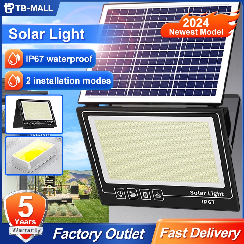 2024 Newest Model 1000W Lampu Solar Light Outdoor Lighting LED Solar