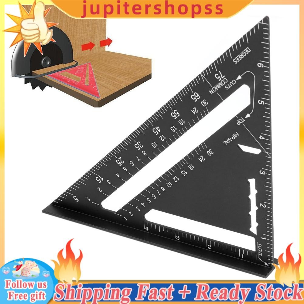 Jupitershopss Carpenter Square Ruler Metal Rustproof Imperial Oxidation ...