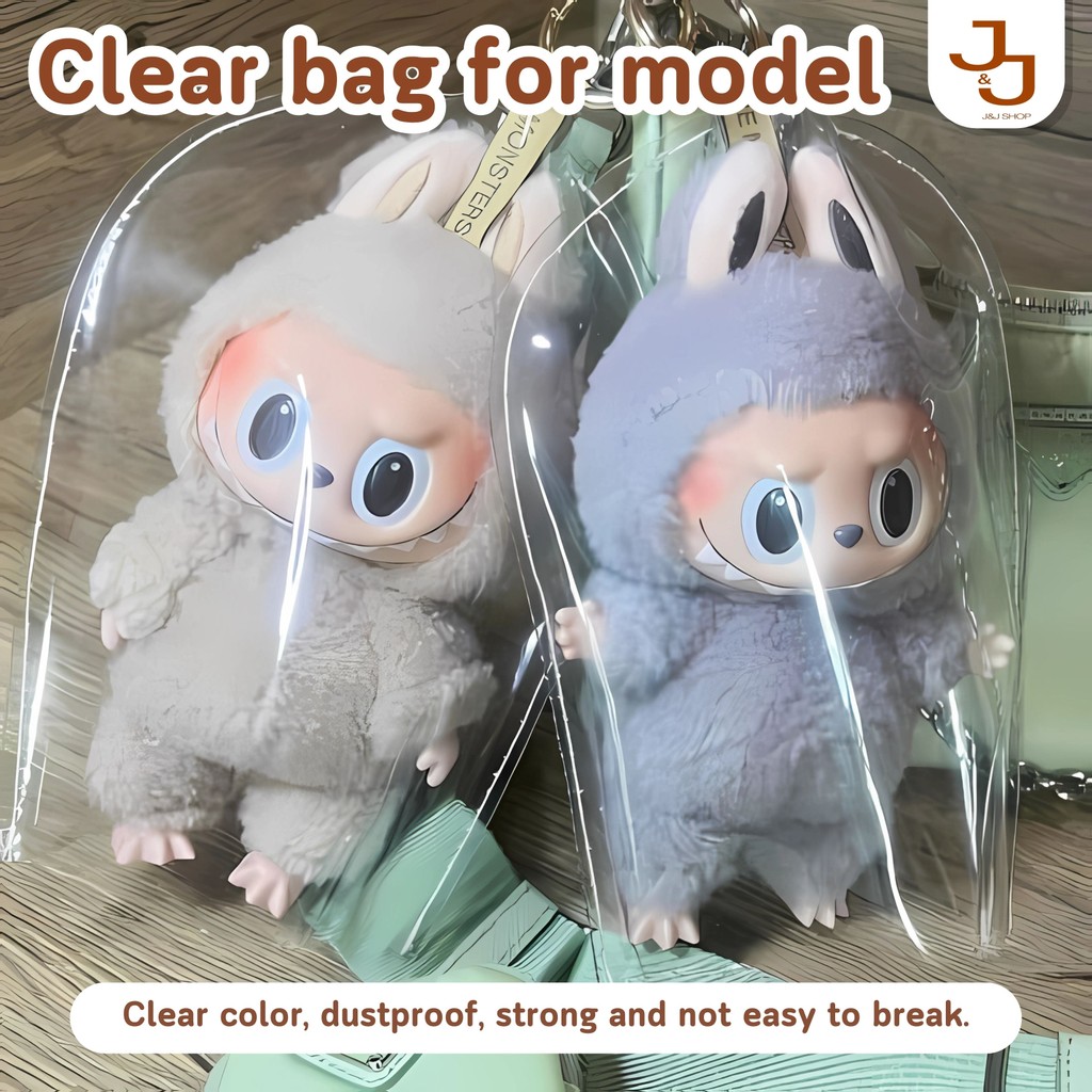 Labubu Transparent Protective Sleeve PVC Dust-proof Water Labubu Doll ...