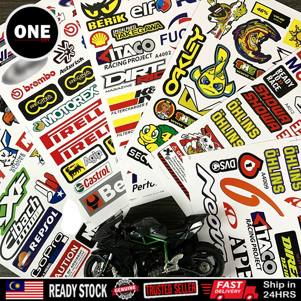 1pcs Sticker Waterproof PVC Helmet Sticker Motorcycle Scooter ...