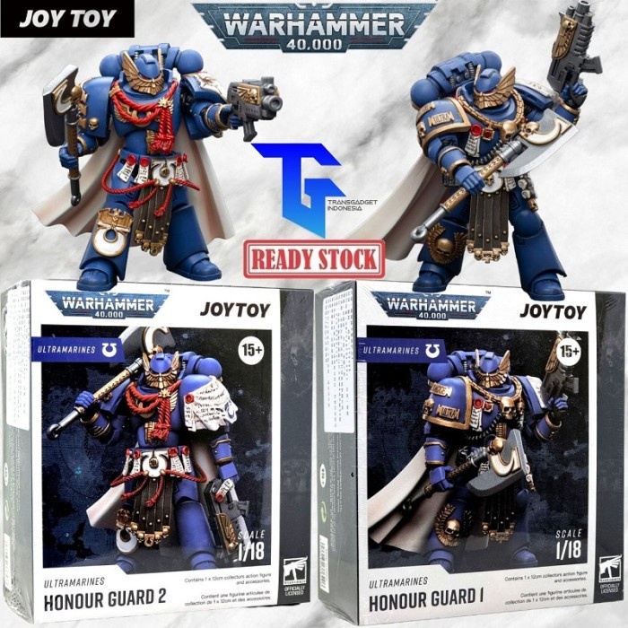 JoyToy Warhammer 40K Ultramarines Honour Guard Figur – 1/18 Maßstab, 12 Cm, Mit Zubehör