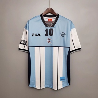 Adidas Argentina Diego Maradona Three Star Home Jersey w/ World Cup Champion Patch 22/23 (White/Light Blue) Size XXL