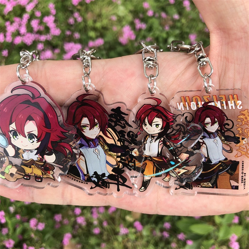 Genshin Impact Shikanoin Heizou Keychain Anime Anime Japanese Manga ...