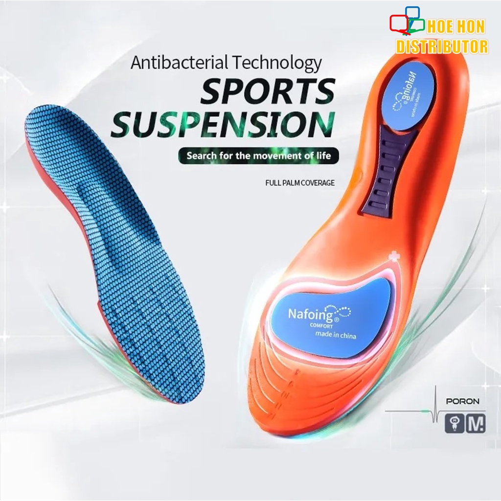 Sport Air Cushion Insole 1 Pair 6622 Orthotic Arch Support Silicon Gel Cushion Impact Shock