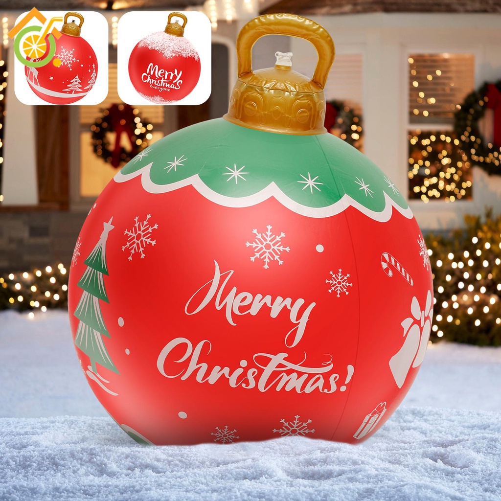 Inflatable Christmas Ball 23 Inch Large Outdoor Christmas PVC