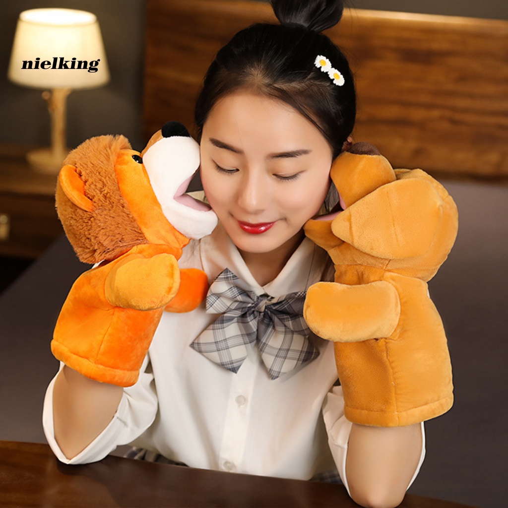 [NK] Parentchild Doll Puppy Hand Puppet Lion Hand Puppet Realistic