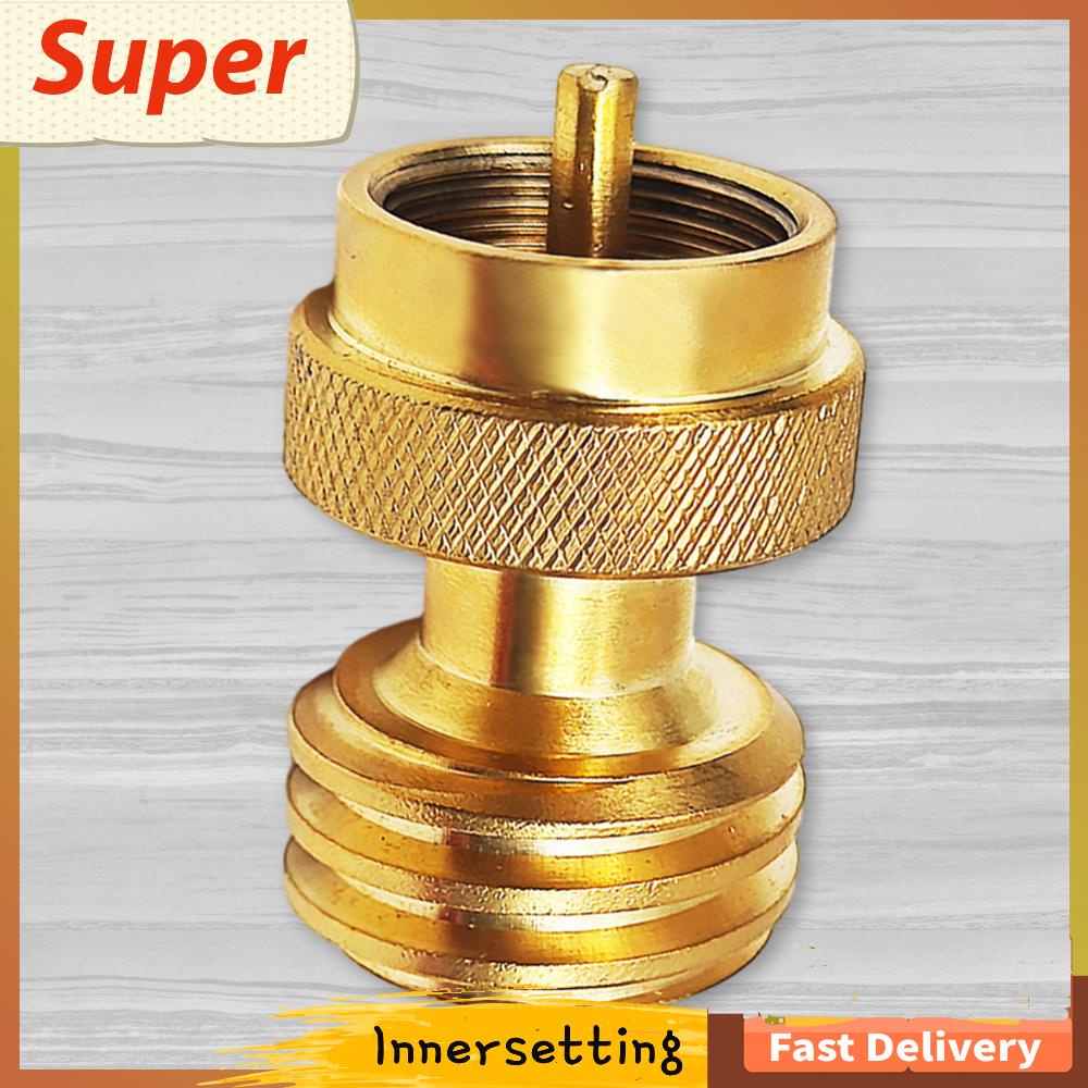 [innersetting.my] Solid Brass Propane Refill Adapter Refiller Canister