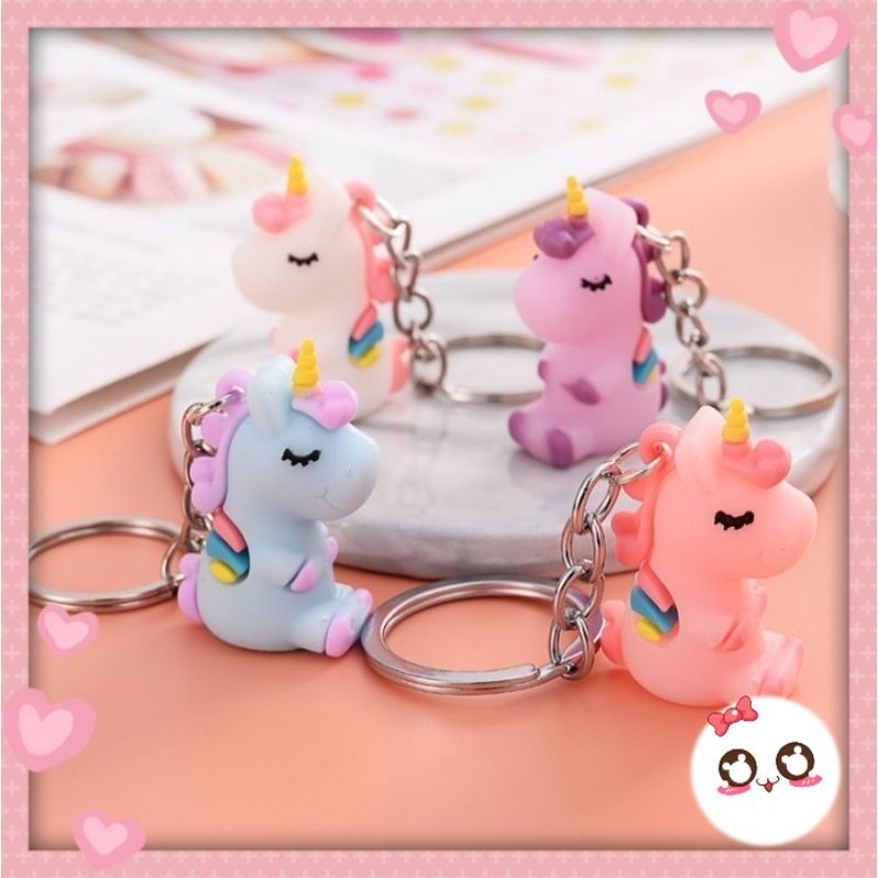 GANTUNGAN 3d Cute Unicorn Keychain/Unicorn Keychain Shopee Malaysia