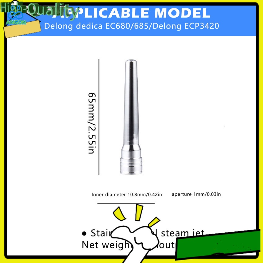 Coffee Machine Steam Nozzle Stainless Steel Steam Nozzle with Rubber