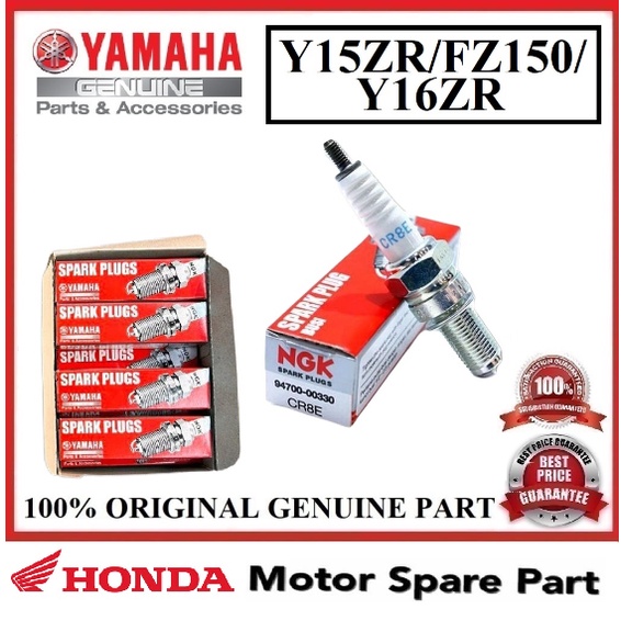 100 ORIGINAL YAMAHA Y15ZR FZ150 Y16ZR SPARK PLUG 0 9470000330 NGK