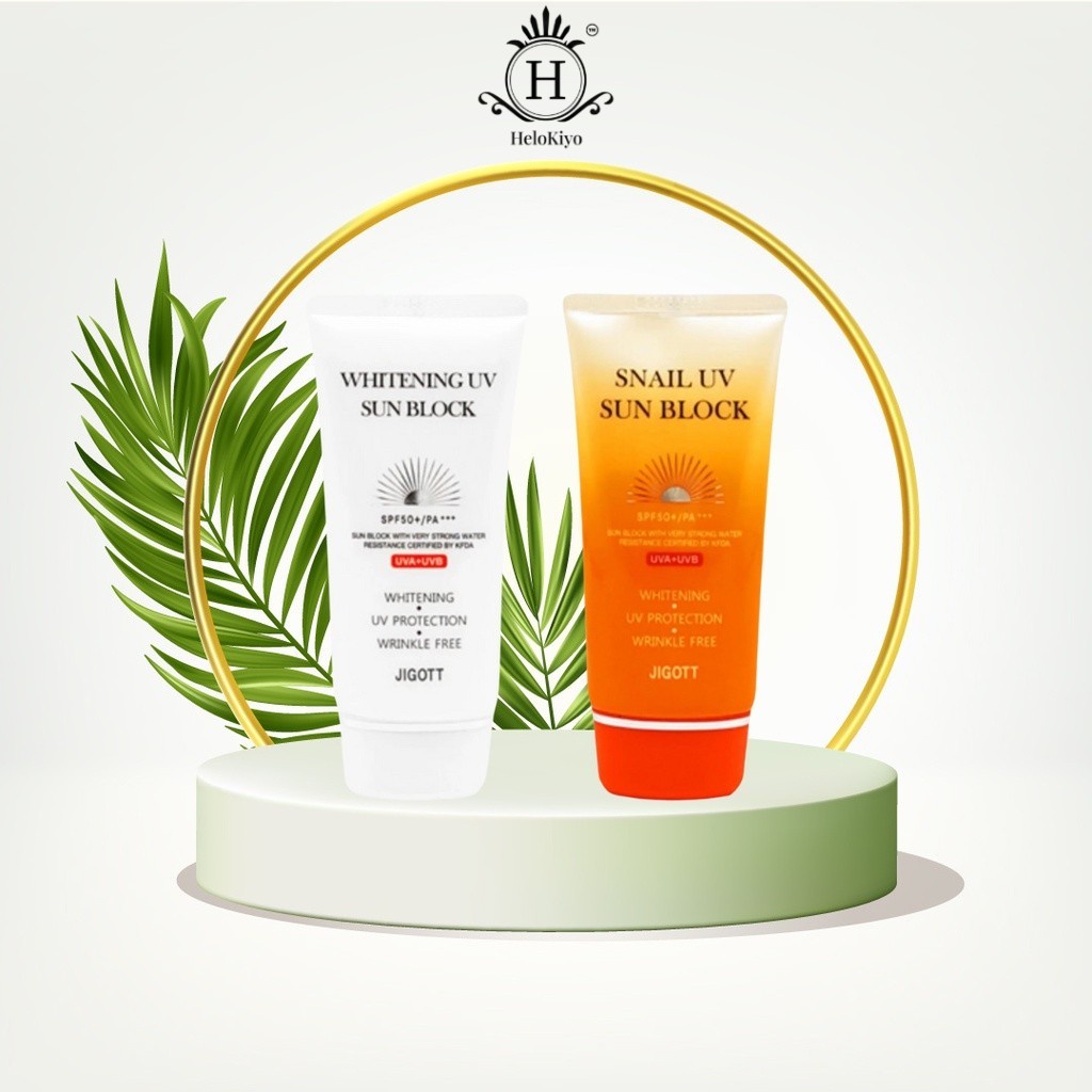 Jigott Whitening UV Sun Block / Snail UV Sun Block SPF50+ PA+++ 70ml ...