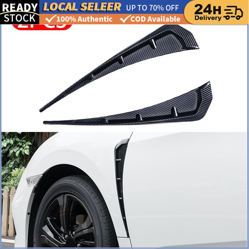 Side Wing Air Vent Hood Car Door Edge Intake Fender Cover Trim Fits Car
