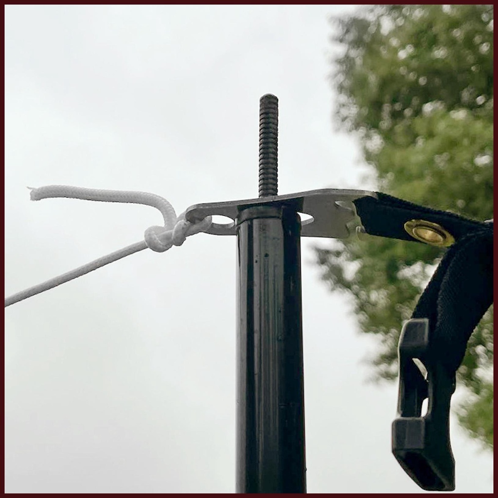 Tent Rope Tensioner Tie Down Rope Carabiner Clip Tent Guyline Rope