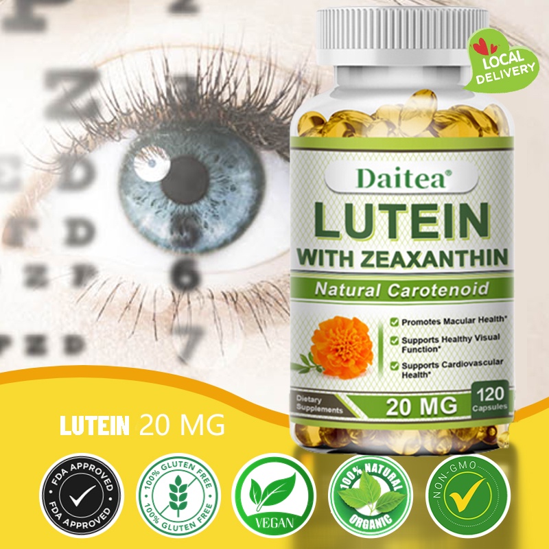 Lutein and Zeaxanthin 20 Mg To Support Eye, Dry Eye and Macular Health