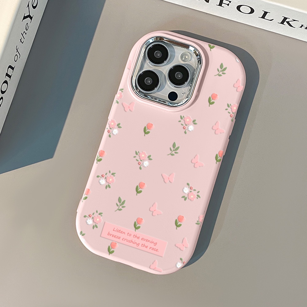 Vinatge Pink Butterfly Flower Phone Case for IPhone 11 Case 14 Pro Max ...