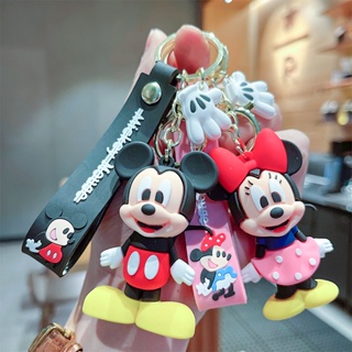 Disney Cartoon Anime Accessories Mickey Keychain Cute Minnie