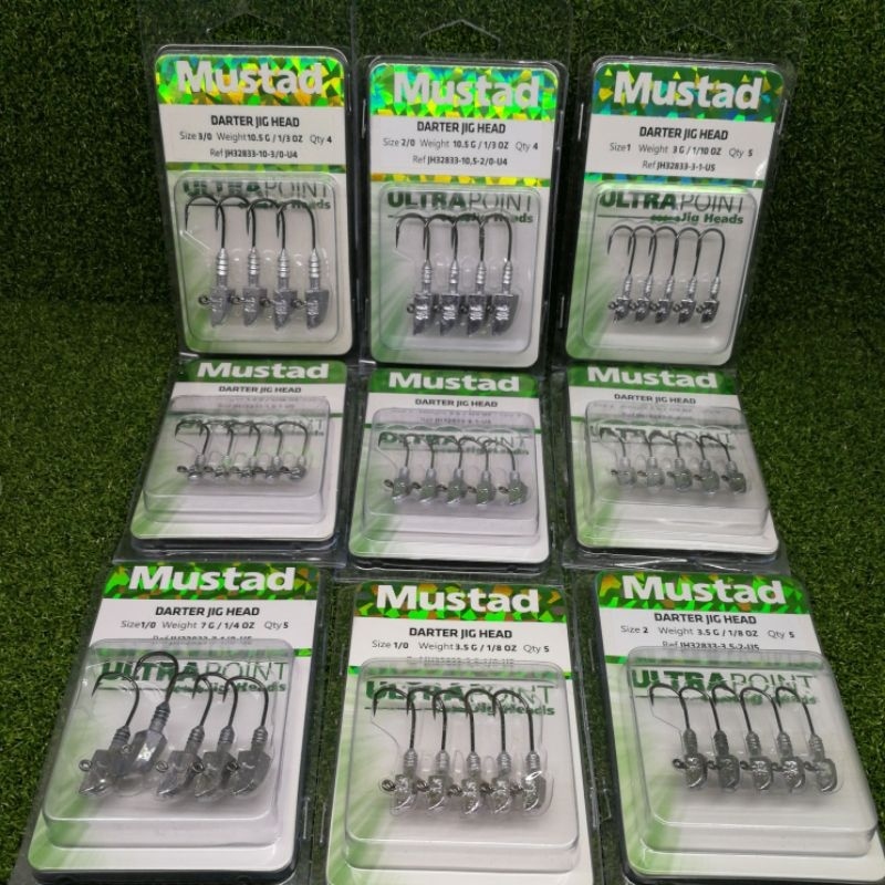 Mustad Darter Jighead 32833 ~ Fishing Jighead Hook