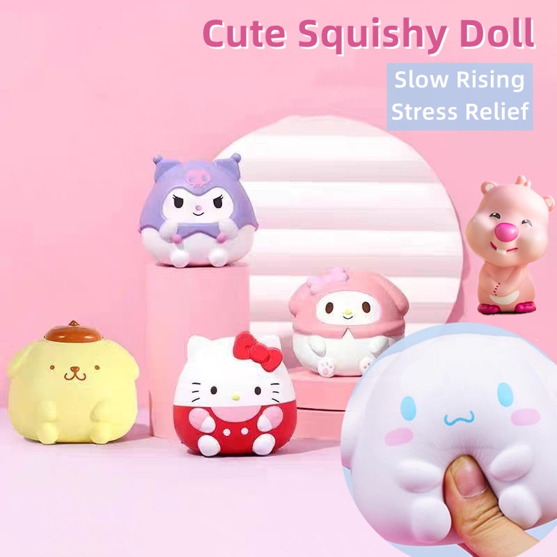 Kids Cute Kuromi Plushie Doll Sanrio Squishy Press Slow Rising Stress ...