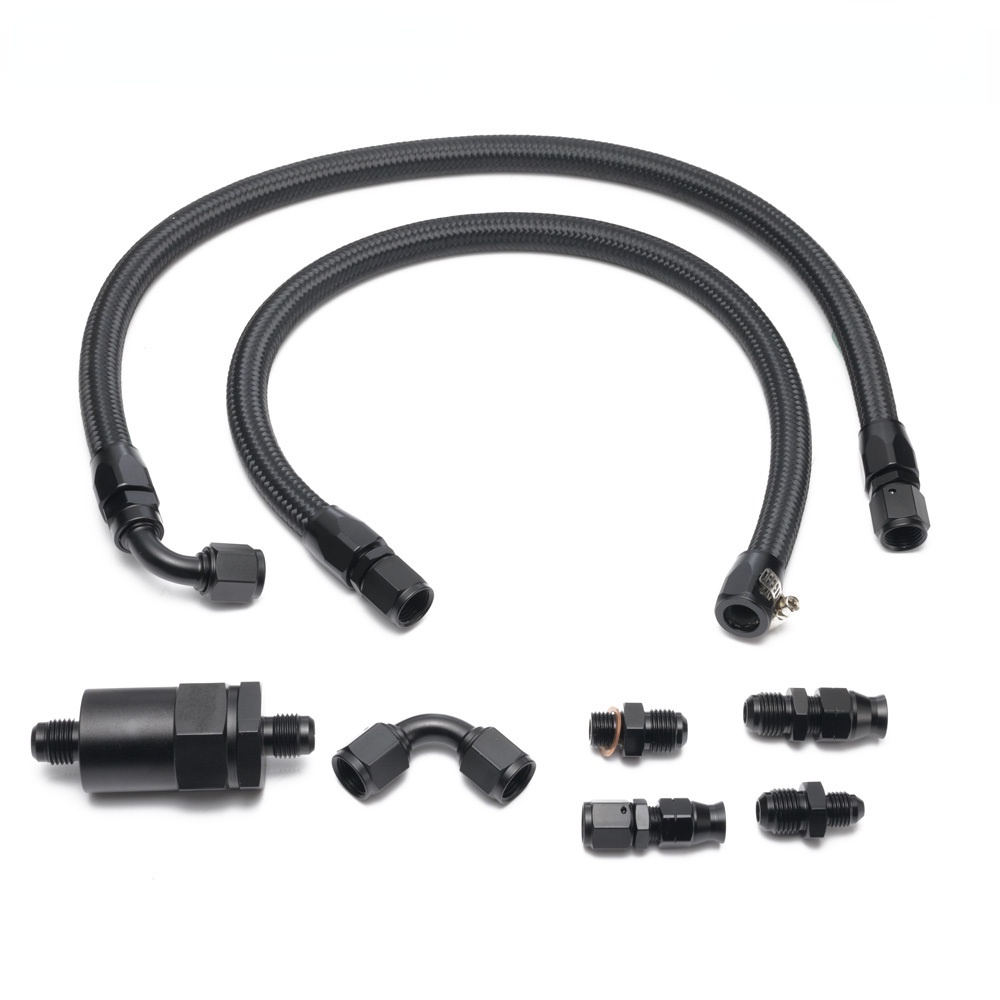 K Series Tucked Fuel Line Kit For Honda Civic Integra Feed Return Line