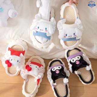 Sanrio Hello Kitty Plush Slipper White Cute Bow Cartoon Warm Winter Indoor  Slippers Flat Casual Non-slip Girls Home Shoes Gifts - AliExpress