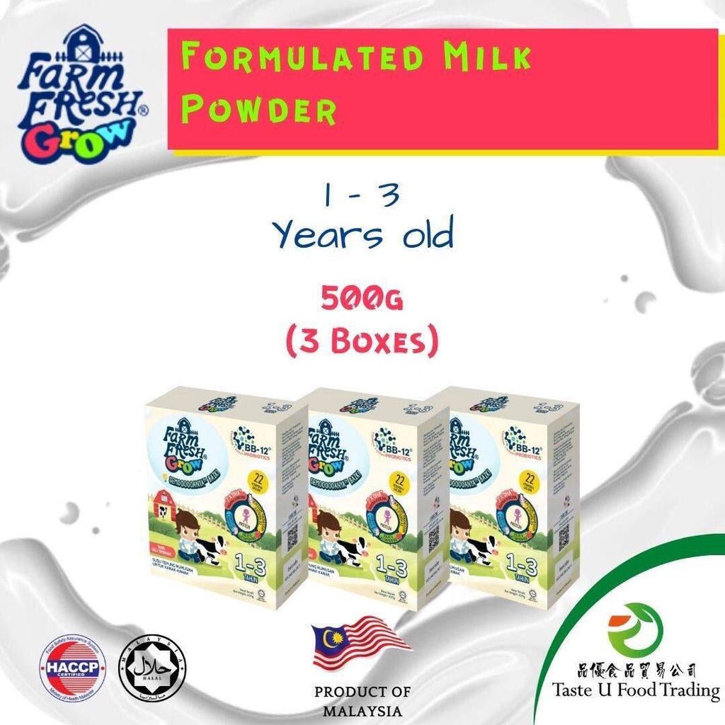 Farm Fresh Grow Formulated Milk Powder Yo Tahun Tepung Susu