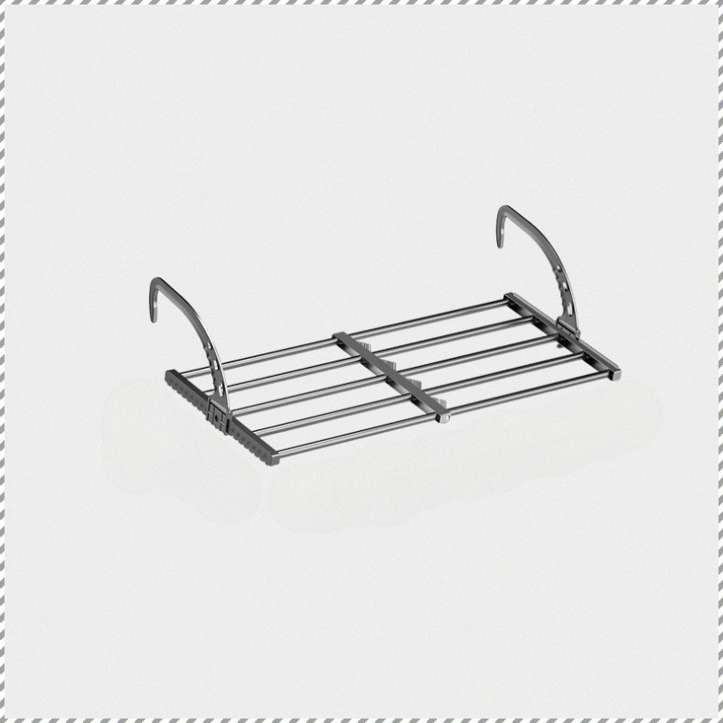 Household telescopic and foldable hole-free clothes drying rack Thick ...