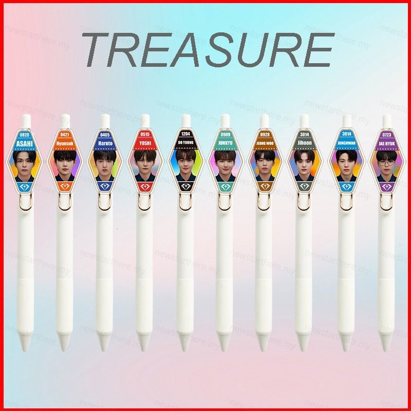 Jason TREASURE Gel Pen School Gift For Girls ASAHI Hyunsuk Haruto YOSHI ...