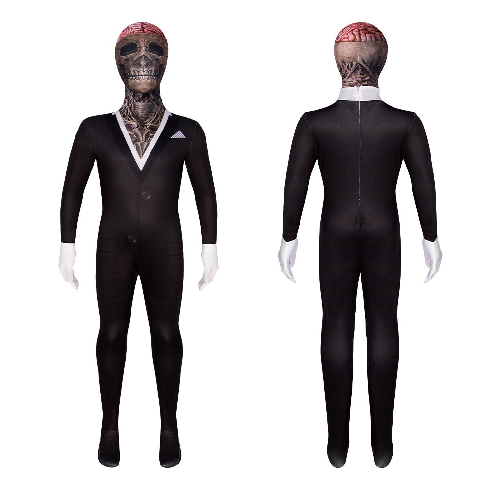 Scary Skeleton Suit jumpsuit Halloween Devil Costume Cosplay Scary