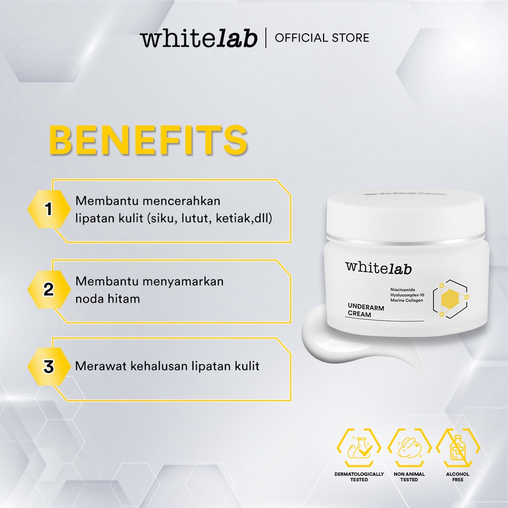 Whitelab Underarm Cream Buttocks And Body Skin Folds Underarm