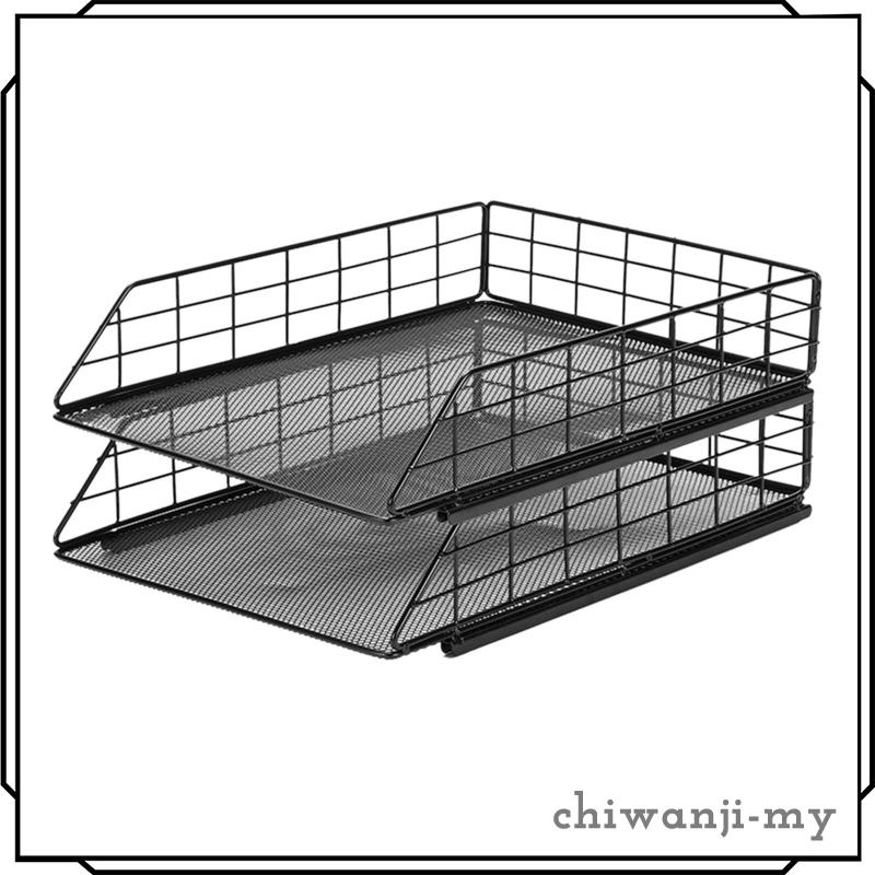 [ChiwanjifcMY] Stackable Office Desk Organizer, Desktop File Document