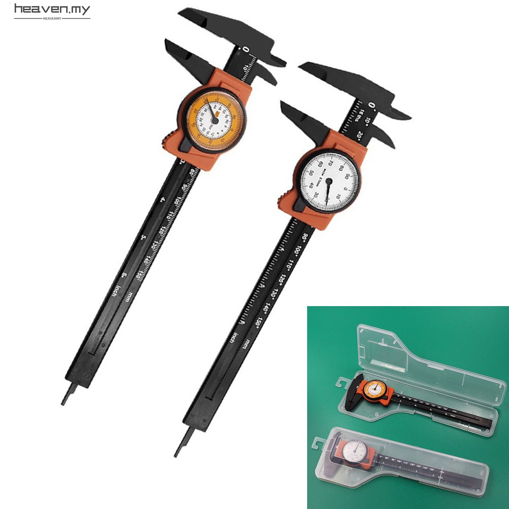 [Heaven] 1PC Dial Caliper Gauge Measuring Tool Plastic Vernier Caliper