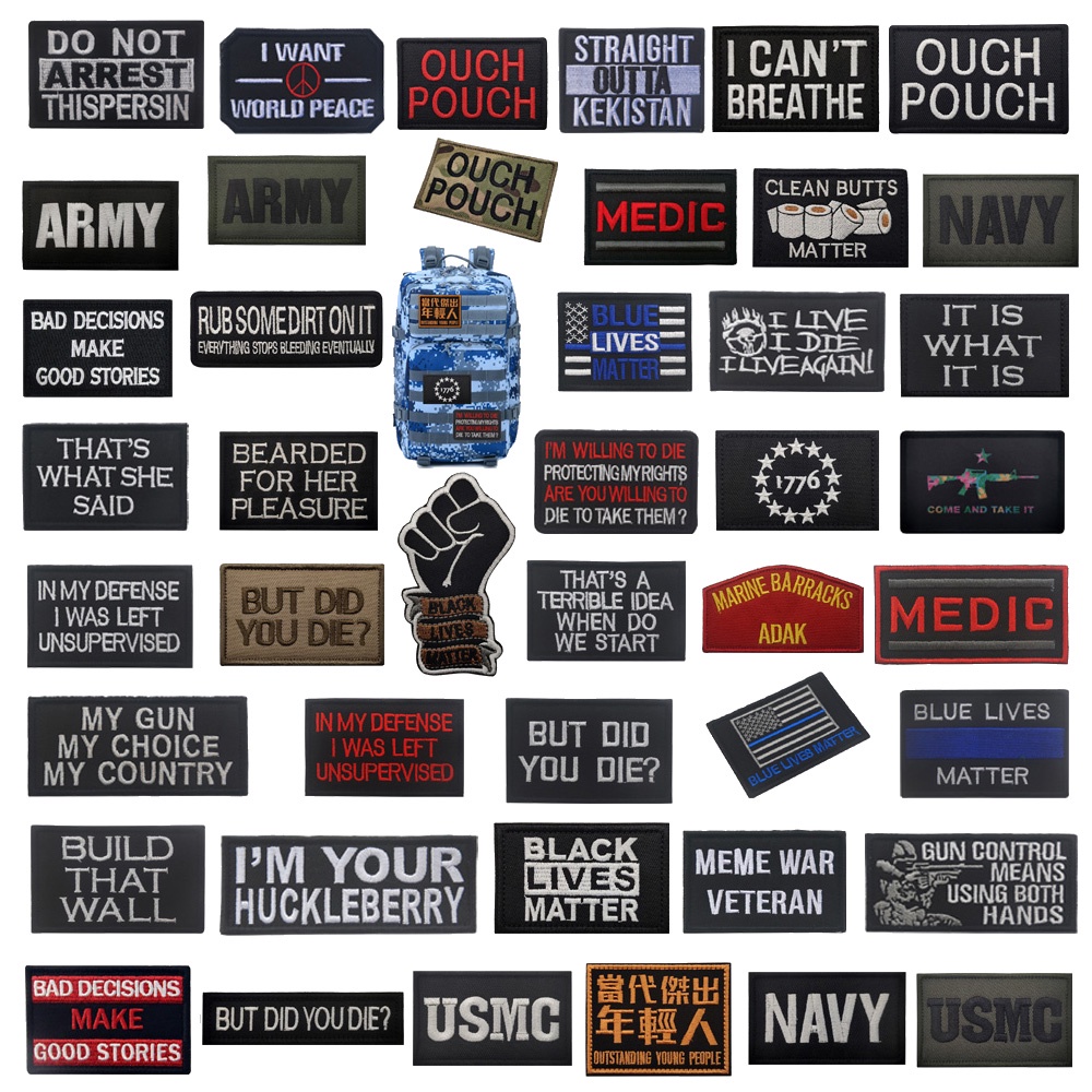 Velcro Patch OUCH POUCH Unique English IT IS WHAT IT IS Tactical Morale ...