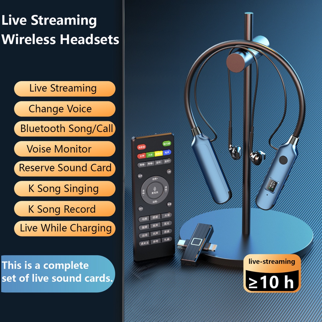 Live streaming online headset