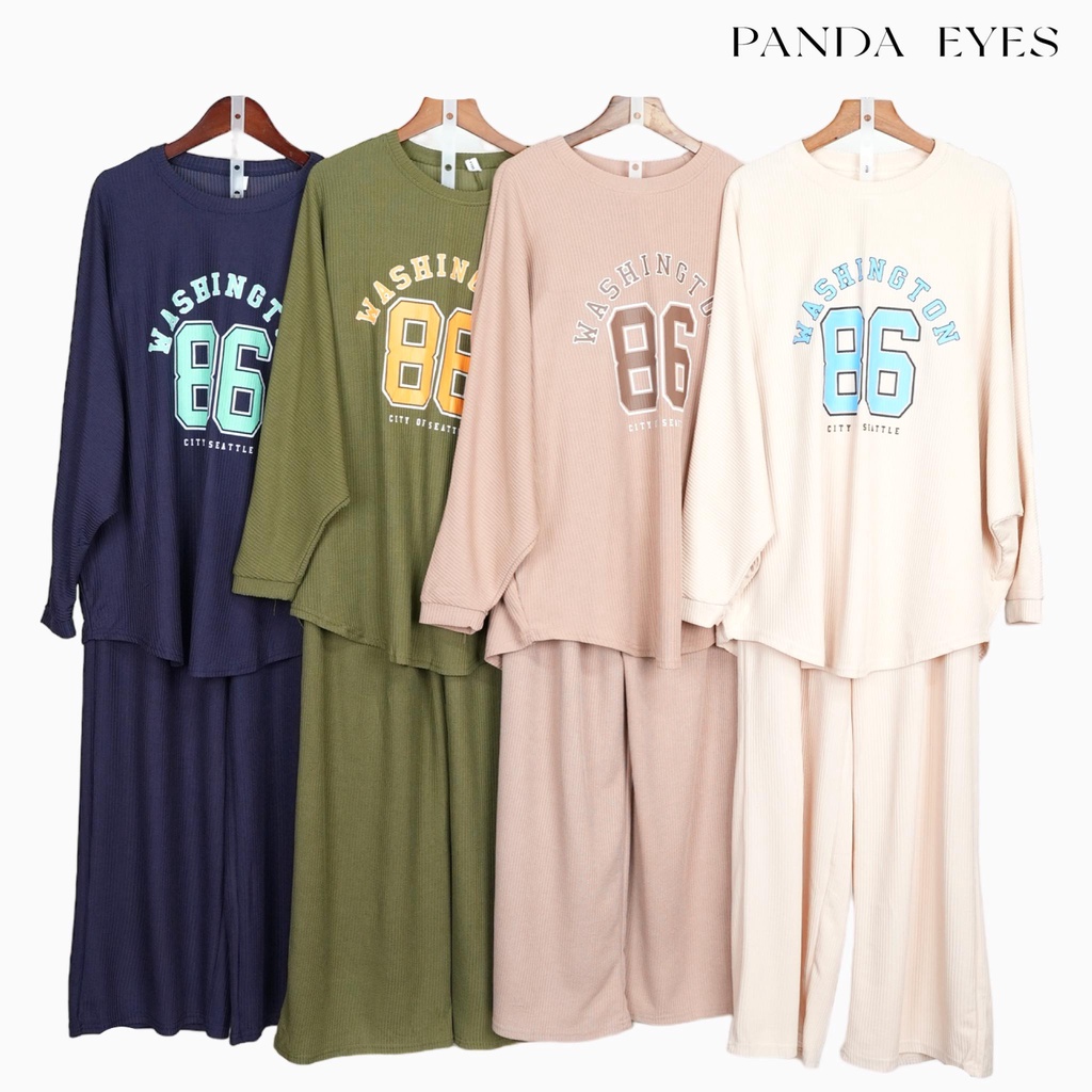 Panda eyes set batwing washington sweatshirt clo cnjm9518bllp shopee