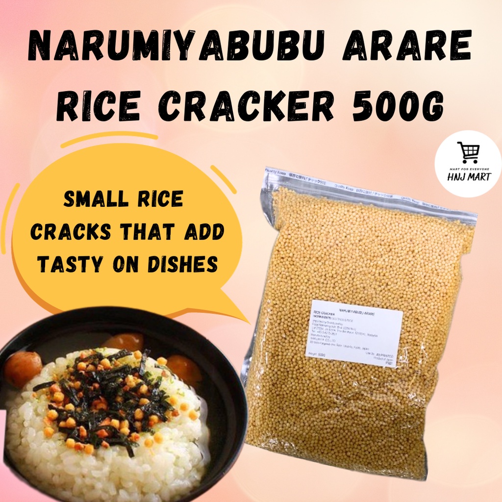 JAPAN NARUMIYA BUBU ARARE RICE CRACKER 500G Roasted Glutinous Rice