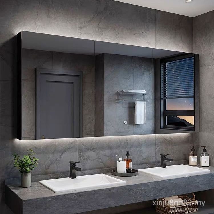OvO Bathroom Smart Mirror Cabinet Separate Wall-Mounted Toilet Storage ...