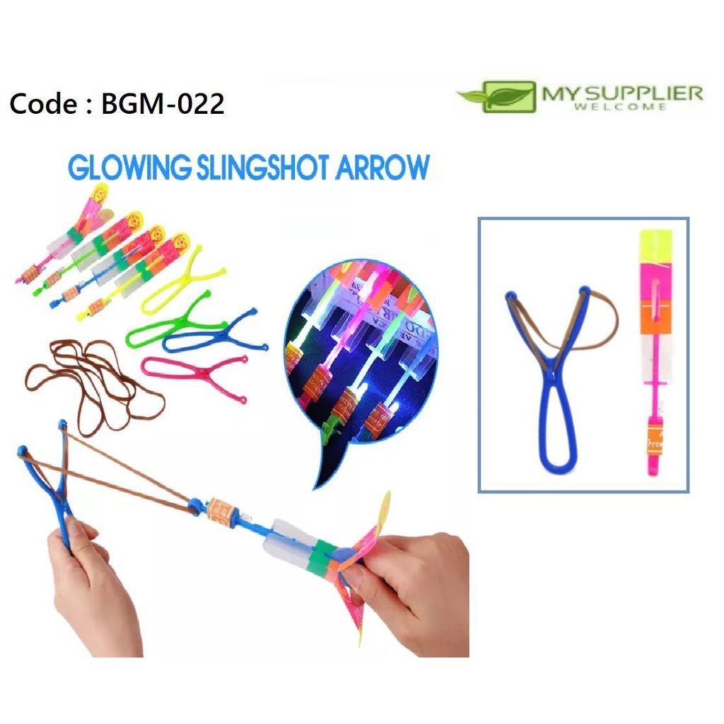 BGM022 Large Flying Rotating Rocket Helicopter Flash LED Light Elastic