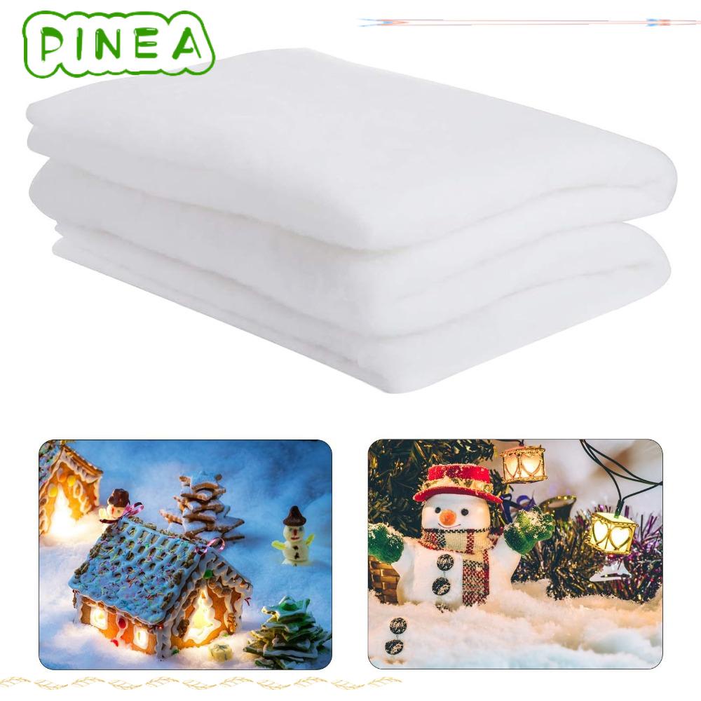 PINAPLE Christmas Snow Cover Blanket, Artificial Cotton 80*240CM Fake