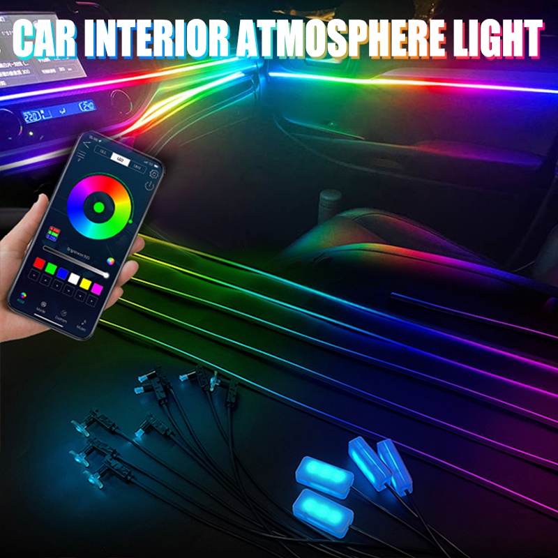 Full Color Streamer Car Ambient Lights strip accessories | Shopee Malaysia